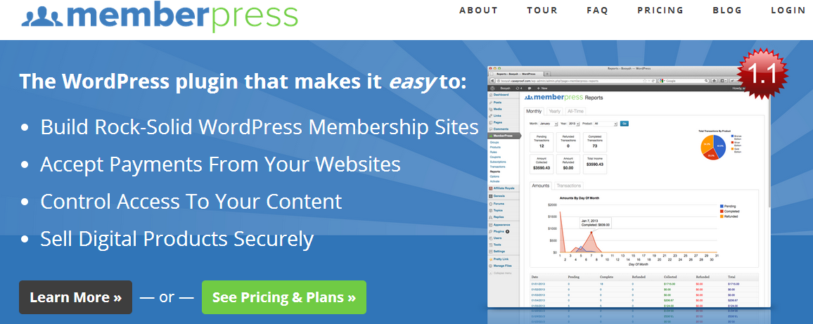 Плагин членства в WordPress MemberPress