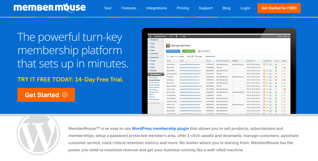 Плагин членства в WordPress MemberMouse