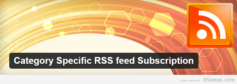Sottoscrizione di feed RSS specifici per categoria Plugin WordPress