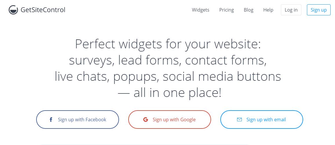 GetSiteControl WordPress-Umfrage-Plugin