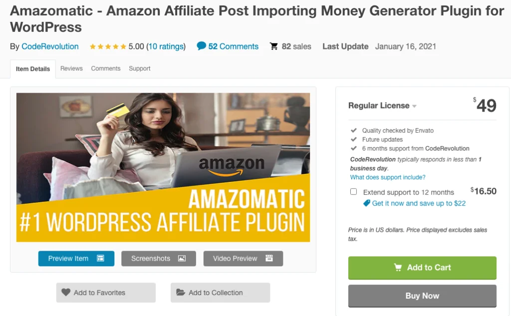 Plugin di affiliazione amazomatic amazon