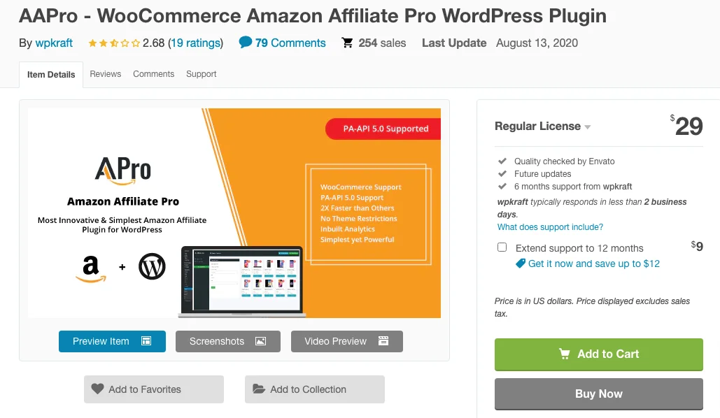 Plugin di affiliazione Amazon AAA