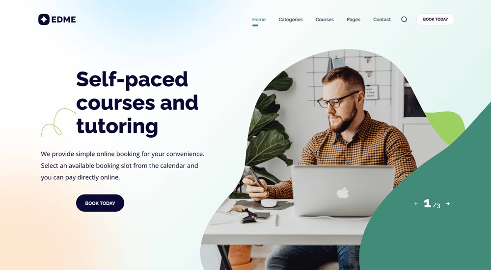 Tema WordPress minimalista per l'istruzione