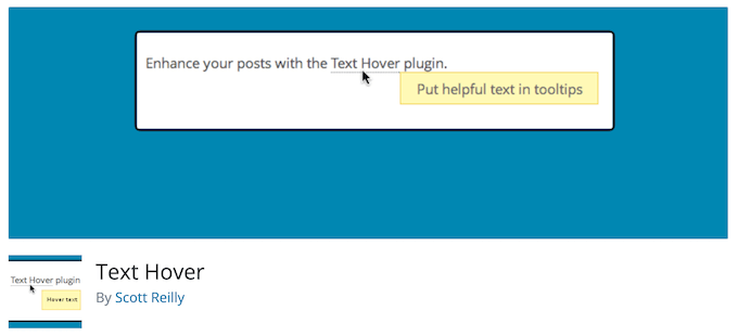 Text Hover - WPBîncepător Text Hover