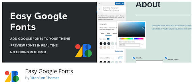 Fonturi Google ușoare - WPBeginner Easy Google Fonts