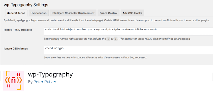 wp-typography - WPBeginner wp-Typography