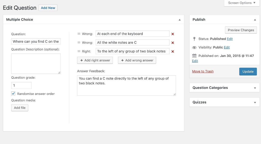 Generator de teste Sensei LMS