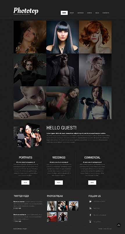 Tema WordPress responsivo Bootstrap Cherry Framework