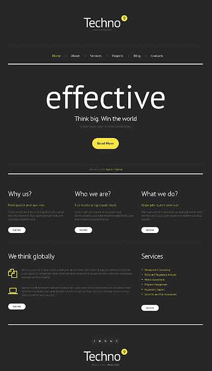 Tema WordPress responsivo Bootstrap Cherry Framework
