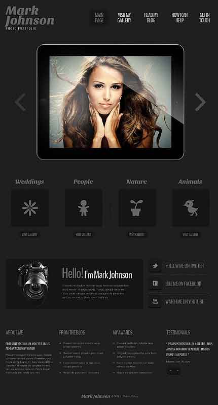 Tema WordPress responsivo Bootstrap Cherry Framework