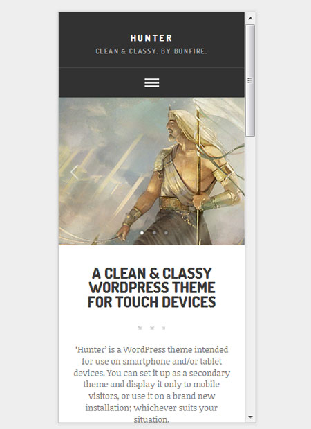 HUNTER-clean-classy-WordPress-theme