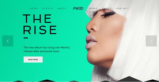 FWRD - Tema de WordPress para bandas musicales y músicos