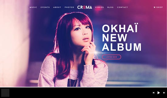 tema de WordPress de música sensible croma