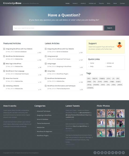 ฐานความรู้-WordPress-Wiki-Theme