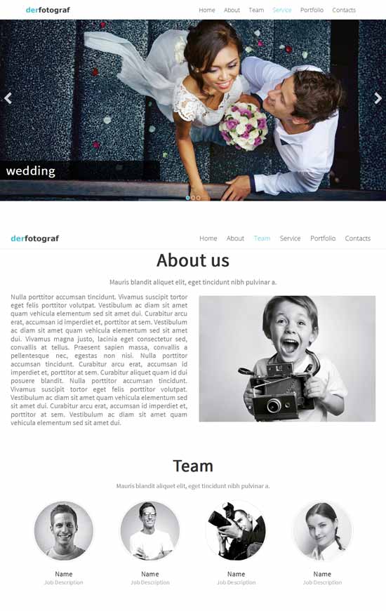 免費一頁Joomla模板