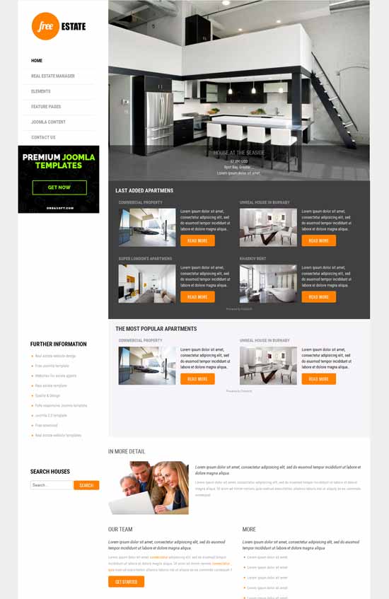 免費房地產-Joomla-3.x-模板