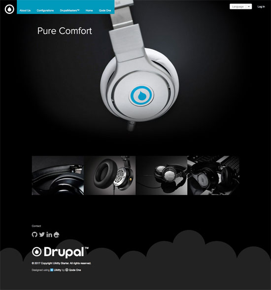 白金音樂drupal主題