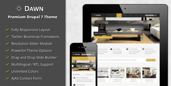 黎明 - 響應式 Drupal 7