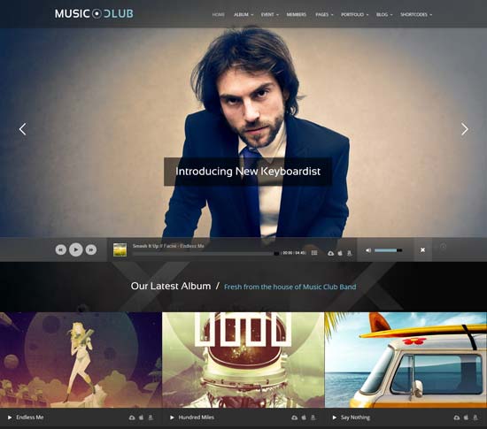club nocturno de música tema de WordPress
