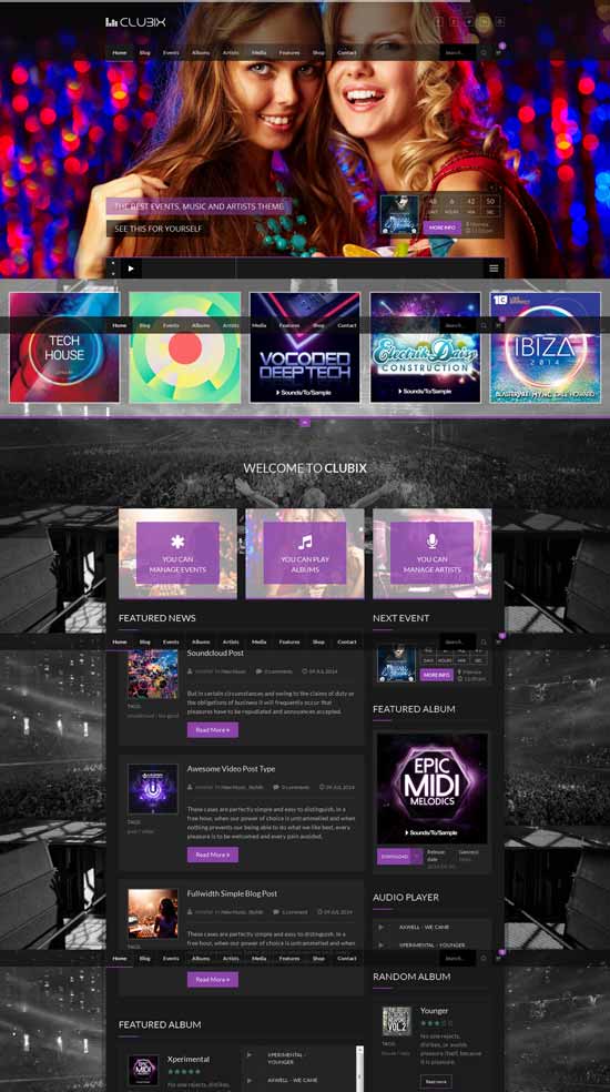 Clubix-Nightlife-WordPress-Tema