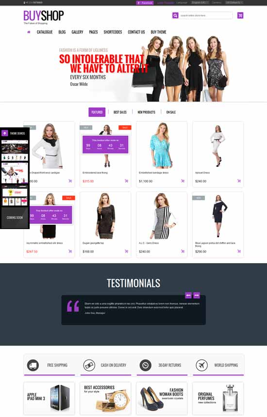 프리미엄 반응형 패션 Joomla 템플릿