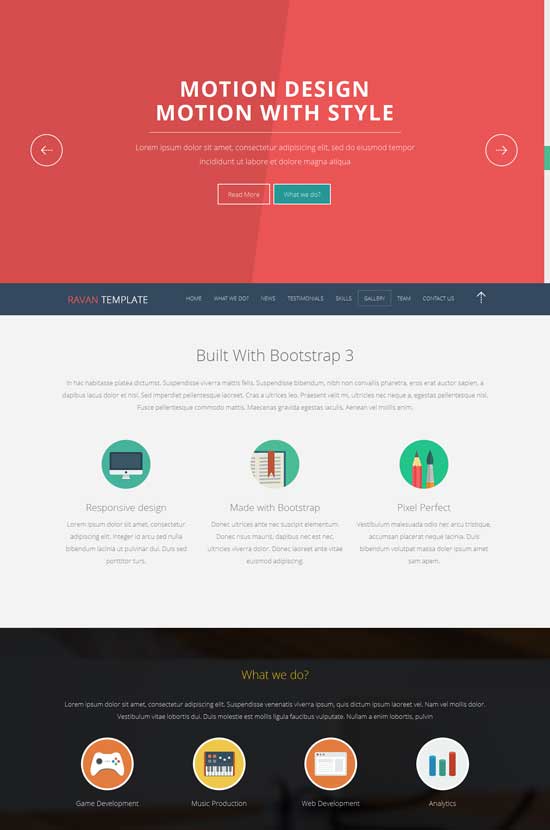 Ravan-Parallax-Flat-Responsive-Template