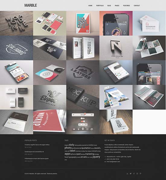 Marble-Flat-Responsive-HTML5-템플릿