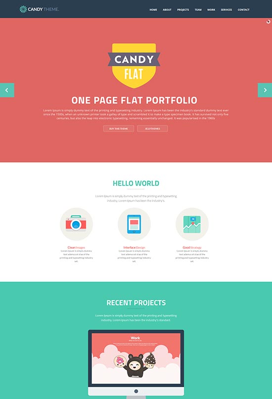 Candy-Flat-Responsive-HTML5-템플릿
