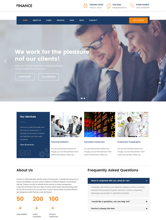 zt財務響應式joomla模板