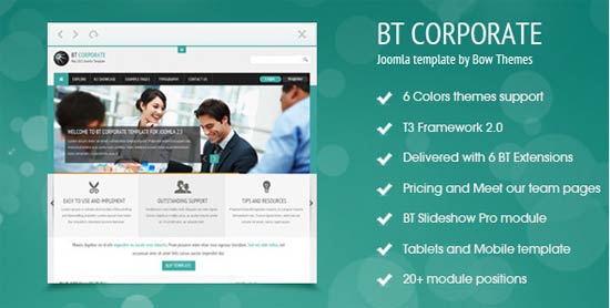 BT 企業響應式諮詢 Joomla 模板