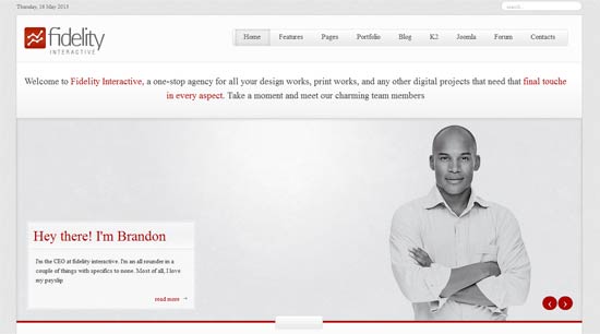 Fidelity - 響應式諮詢 Joomla 模板