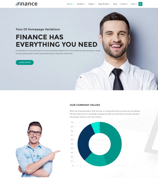 金融商業機構joomla模板