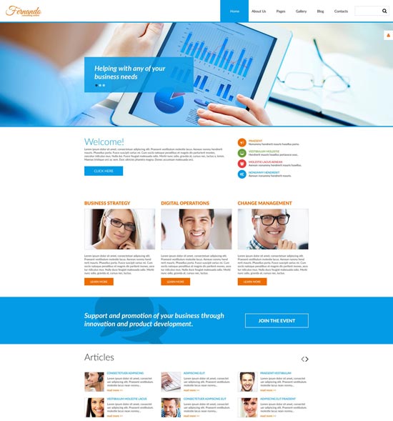 企業諮詢joomla模板