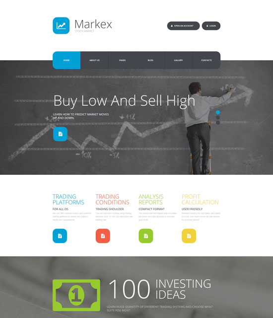 markex金融joomla模板