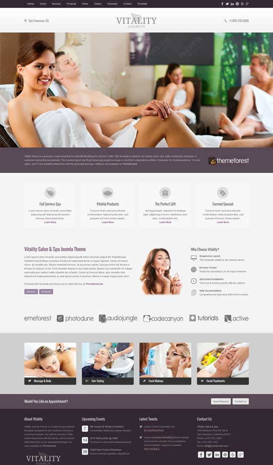 Vitality-Joomla-Здоровье-Красота-Салон-Шаблон