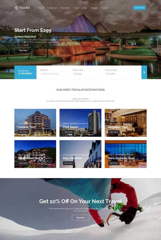 Travel-Kit-Viagem-Tour-Joomla-Modelo
