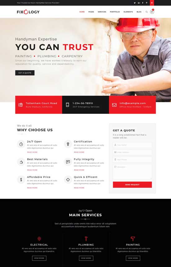 fixology 勤杂工 wordpress 主题