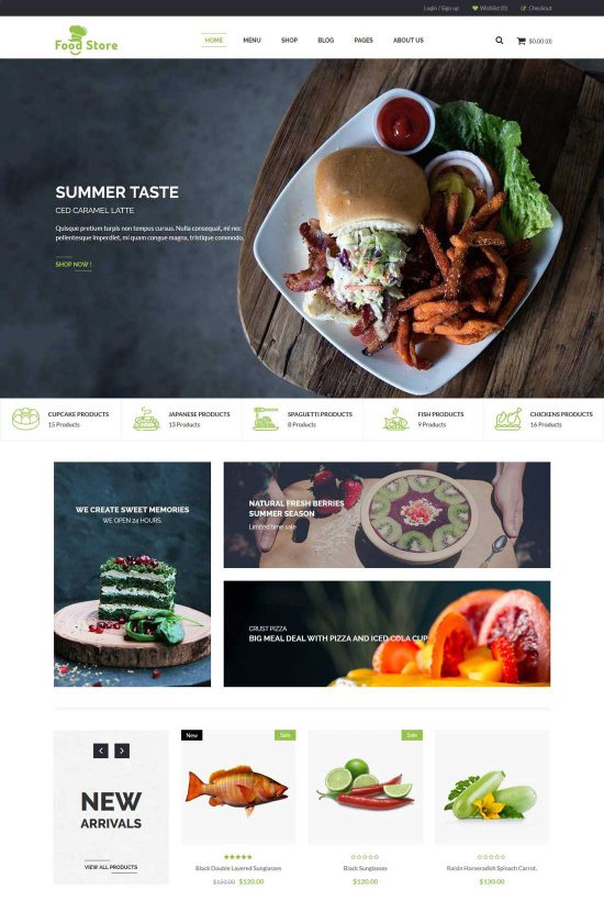 magazin alimentar alimente organice tema wordpress