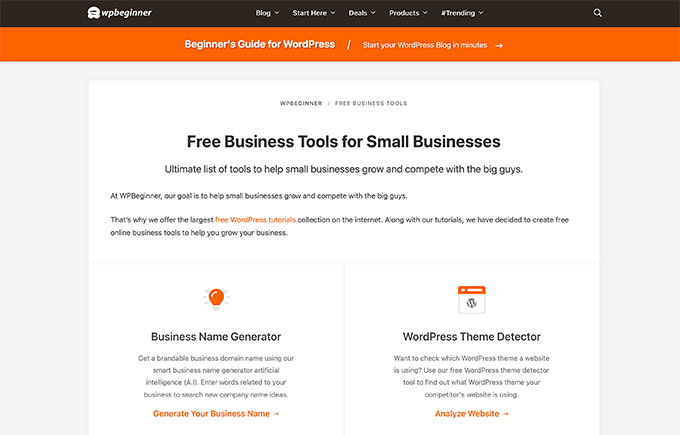Herramientas comerciales gratuitas para pequeñas empresas Free Business Tools for Small Businesses