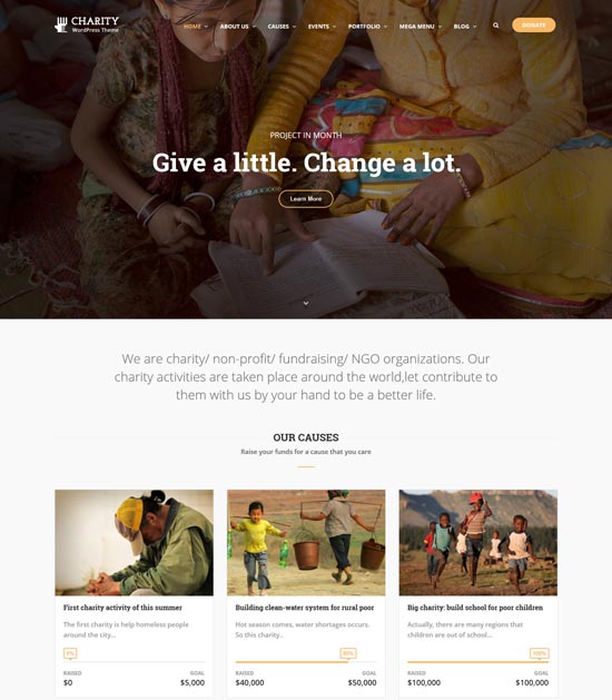 tema WordPress amal wp