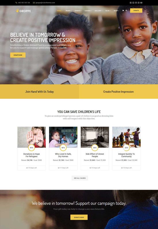 tema wordpress nirlaba groppe