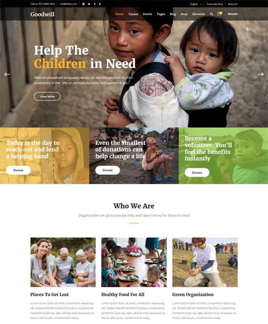 tema wordpress amal niat baik