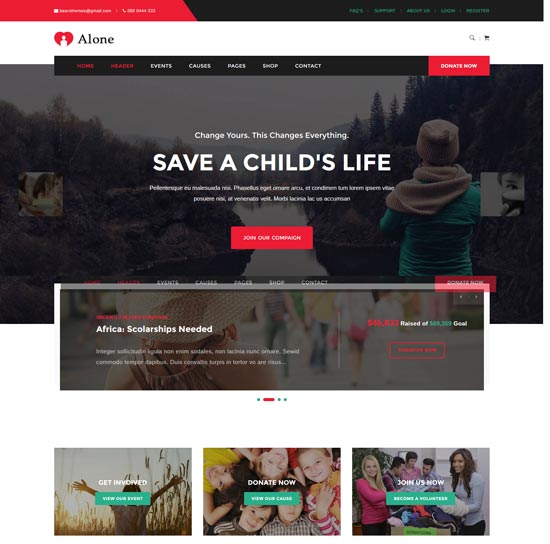 sendirian-amal-wordpress-tema
