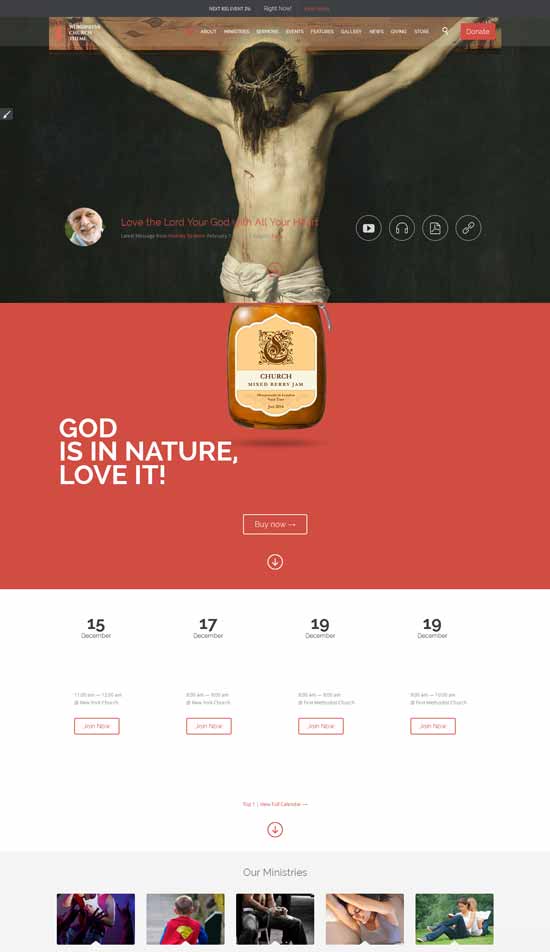 Chiesa-Eventi-WordPress-Tema
