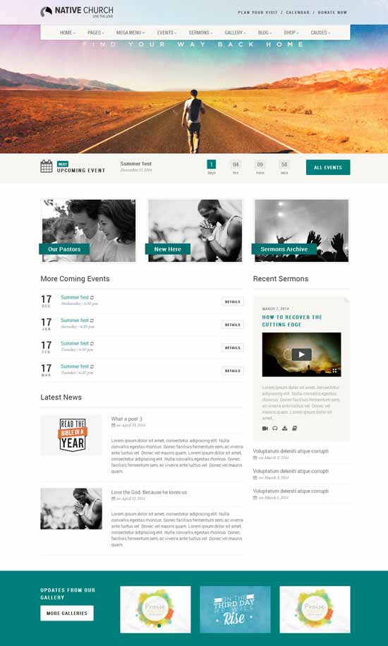 Temi della Chiesa di WordPress