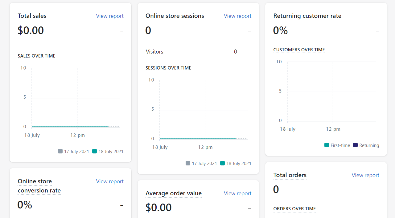 Shopify의 분석 설정