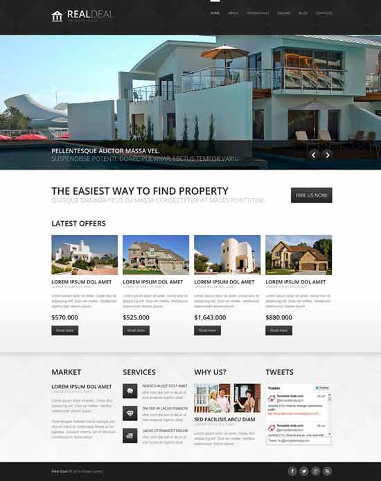 Modello Joomla reattivo per agenzie immobiliari