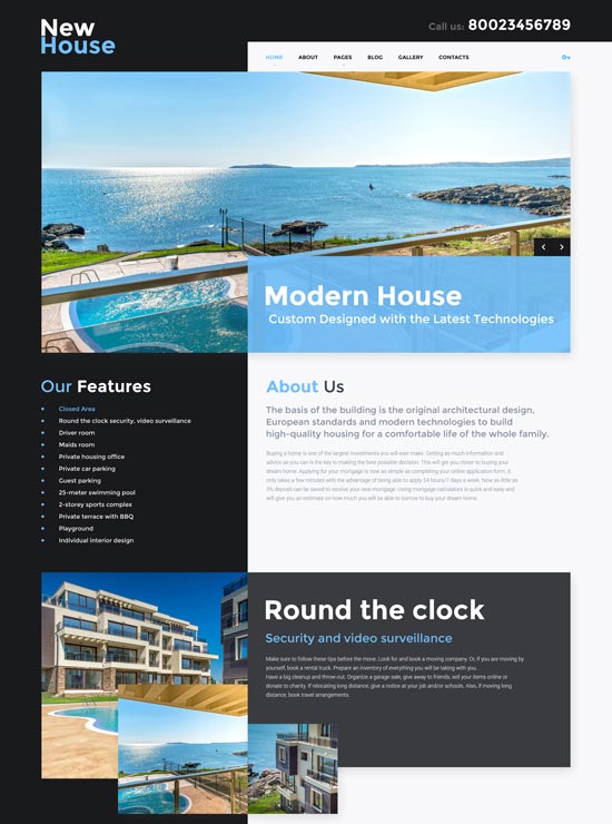 modello joomla nuova casa