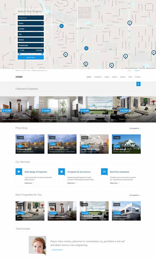 Sito web di Zoner-Joomla-Immobiliare