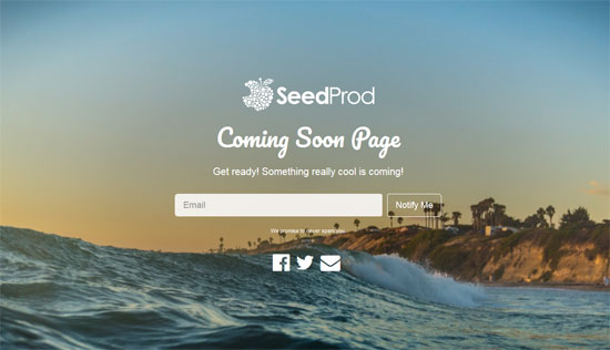 seedprod 무료 html 출시 예정 페이지